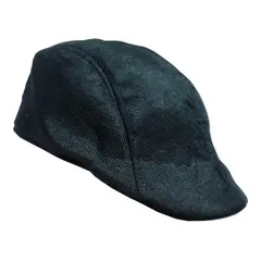 VELBROS - Boina Inglesa Hombre Mujer Sol Gorra Gorro Sombrero - Negro