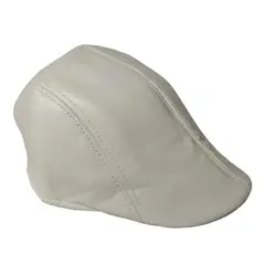 VELBROS - Boina Inglesa Hombre Mujer Sol Gorra Gorro Sombrero - Blanco