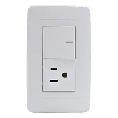 VCP - Interruptor + Toma Electric Ws162-346 Línea Amanecer