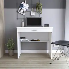 RTA MUEBLES - Escritorio 80c blanco nvado  elb 7224