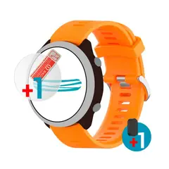 GENERICO - Correa para Garmin Forerunner 158 + Protector x 1 + Tapa