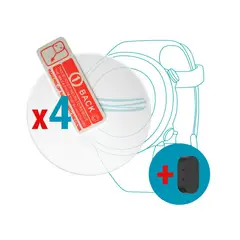 GENERICO - Protector para Garmin Forerunner 55 x 4 uds + Tapa x 1 uds.