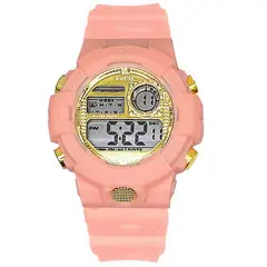 DAYOSHOP - Reloj Digital Impermeable 30 M Deportivo Resistente Rosa + Estuche