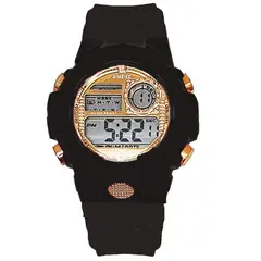 DAYOSHOP - Reloj Digital Impermeable 30 M Deportivo Resistente Negro + Estuche