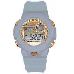 DAYOSHOP - Reloj Digital Impermeable 30 M Deportivo Resistente Gris + Estuche