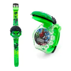 DAYOSHOP - Reloj Niñas Digital Luces Sonido Tapa Hulk