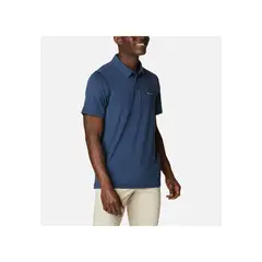 COLUMBIA - Camisetas Tech Trail Polo Hombre AZUL OSCURO 1768701-HHD