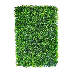 STAY ELIT - Panel decorativo muro follaje artificial verde 10 piezas 60x40 cm