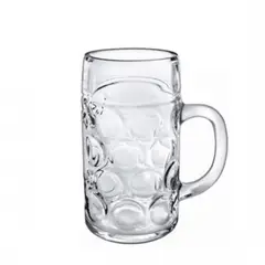 BORGONOVO - Copa de shot en forma de vaso de cerveza Vidrio 6 Piezas 1.8 Oz
