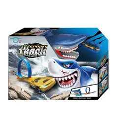 OX TOYS - Set de Lanzador Tiburón con 1pc Carro en Die Cast