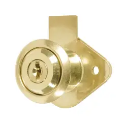 HERMEX - Cerradura O Chapa Para Mueble, Tipo Vertical, Color Latón