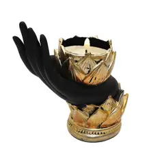 DAYOSHOP - Mano Sabiduria Prosperidad Porta Vela Decoraciòn