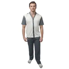 ROMANELLA - Pijama de short Zeus CL para hombre abierta Romanella.-