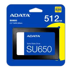 ADATA - Disco Estado Solido 512GB SU650 2.5" SATA