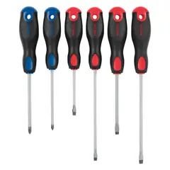 PRETUL - Juego De 6 Destornillares Comfort Grip Con Puntas Magnéticas
