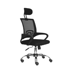 BONNO - Silla Oficina Con Cabecero Atlantis Negro XJ