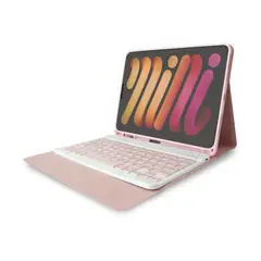 GENERICO - Funda smart case con teclado magnético para ipad 7 8 9 gen 10.2 rosa