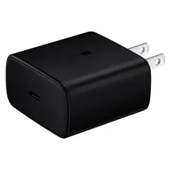 GENERICO - Cargador adaptador de pared 25w carga rápida tipo c Negro