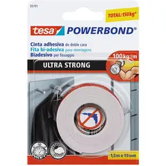 TESA - Cinta doble faz ultra strong 19mmx1.5m