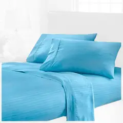LENCICOL - Juego de Sabana Queen 35cm Altura Azul Claro
