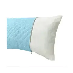 LENCICOL - Protector Almohada Acolchado 50cm70cm Celeste