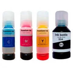 PREMIUM - Tintas 504 genericas para impresoras L4150 L4160 L6161 L6171 Kit X 4