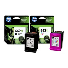 HP - Cartucho 662xl negro y tricolor para 2515 kit X 2