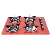 CONTINENTAL - Estufa Empotrar Vidrio Templado 62x52 cm Rojo Gas Natural – 6545