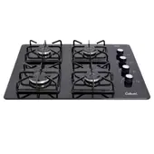 CONTINENTAL - Estufa Empotrable 4 Quemadores Gas Natural Vidrio Templado 62x52 cm 5692