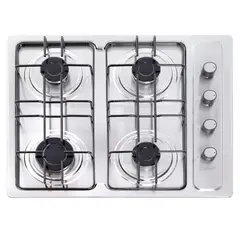 CONTINENTAL - Estufa Empotrar Acero Inoxidable Con Encendido 61x51 cm Gas Propano-5524