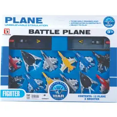 JUGUETELANDIA - Set Lanza Aviones X 12 Caja