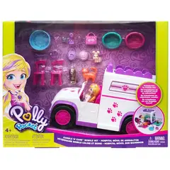 POLLY POCKET - HOSPITAL MÓVIL DE ANIMALITOS