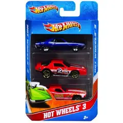 HOT WHEELS - Carros Paquete De 3 Autos Basicos Coleccionables