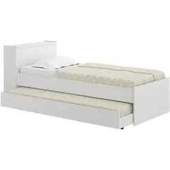 MULTI MOVEIS - Bicama con baúl blanco infantil - premium