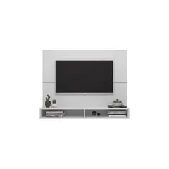 MULTIMOVEIS - Panel tv de 55 con doble repisa blanco