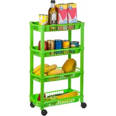 PLASTICOS MQ - Canastilla Rectangular Multiusos 4 Niveles Marca Mq