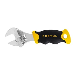 PRETUL - Llave Expansiva Loro De 5" Corta, Mango Comfort Grip