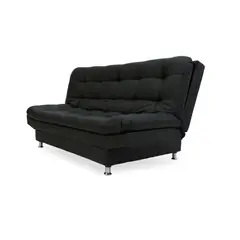 INDUSTRIAL BASESTILOS - Sofá Cama Moltochic Lino Negro pata metálica