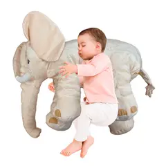 KISSES - Peluche almohada 60cm Elefante P13003 Beige
