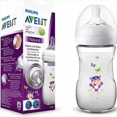 PHILIPS - Tetero Biberón Natural Avent 9 oz Hipopótamo