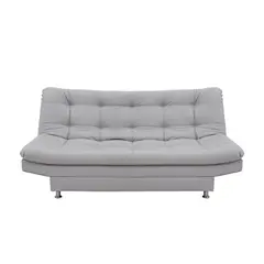 INDUSTRIAL BASESTILOS - Sofá Cama Moltochic Lino Gris Claro patas metal