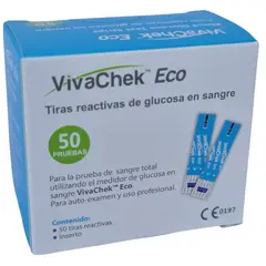 ECO - TIRAS REACTIVAS VIVACHEK CAJA POR 50