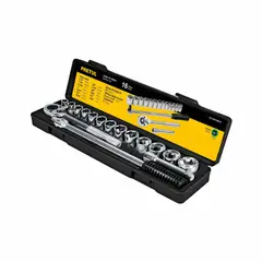 PRETUL - Juego De Copas Métricas Con 16 Piezas, Cuadrante De 1/2"