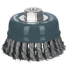 TRUPER - Grata Copa De Alambre Trenzado Fino De 4", Multi Rosca