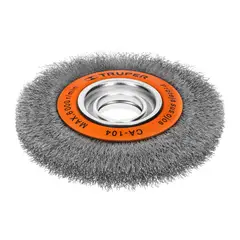 TRUPER - Grata De Alambre Ondulado De 6" X 3/4", Eje De 1.1/4"