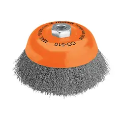 TRUPER - Grata Copa De Alambre Ondulado Fino De 3", Eje De 5/8-11