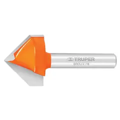 TRUPER - Fresa Corte En V, Diámetro 7/8", Largo Corte 17.9 Mm