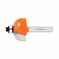 TRUPER - Fresa Cuarto Bocel Balinera, Diámetro 1.1/8", Corte 14 Mm
