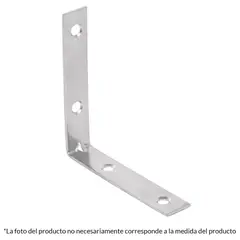 FIERO - 24 Escuadras Esquineras De Refuerzo En Acero 2.3/8" X 5/8"