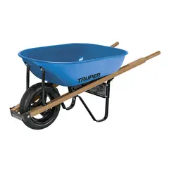 TRUPER - Carretilla Metálica De 80 Litros, Rueda Antipinchazo Maciza